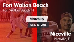 Matchup: Fort Walton Beach vs. Niceville  2016