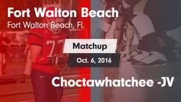 Matchup: Fort Walton Beach vs. Choctawhatchee -JV 2016
