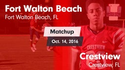 Matchup: Fort Walton Beach vs. Crestview  2016