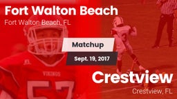 Matchup: Fort Walton Beach vs. Crestview  2017