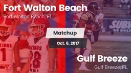Matchup: Fort Walton Beach vs. Gulf Breeze  2017
