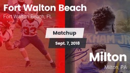 Matchup: Fort Walton Beach vs. Milton  2018