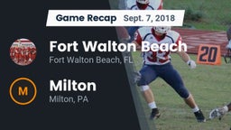 Recap: Fort Walton Beach  vs. Milton  2018