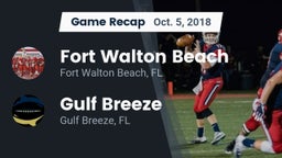 Recap: Fort Walton Beach  vs. Gulf Breeze  2018