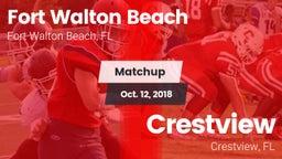 Matchup: Fort Walton Beach vs. Crestview  2018