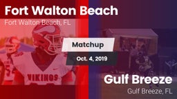 Matchup: Fort Walton Beach vs. Gulf Breeze  2019