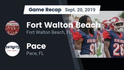 Recap: Fort Walton Beach  vs. Pace  2019