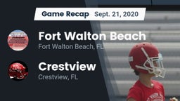 Recap: Fort Walton Beach  vs. Crestview  2020
