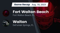 Recap: Fort Walton Beach  vs. Walton  2023