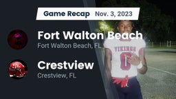 Recap: Fort Walton Beach  vs. Crestview  2023