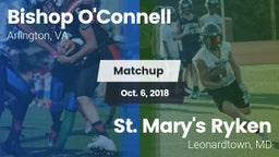 Matchup: O'Connell High vs. St. Mary's Ryken  2018