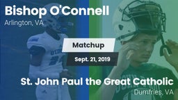 Matchup: O'Connell High vs.  St. John Paul the Great Catholic  2019