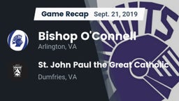 Recap: Bishop O'Connell  vs.  St. John Paul the Great Catholic  2019