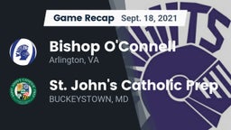 Recap: Bishop O'Connell  vs. St. John's Catholic Prep  2021