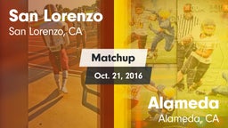 Matchup: San Lorenzo High vs. Alameda  2016