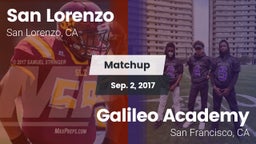 Matchup: San Lorenzo High vs. Galileo Academy 2017