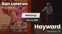 Matchup: San Lorenzo High vs. Hayward  2018