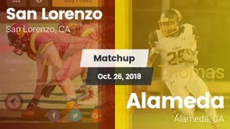 Matchup: San Lorenzo High vs. Alameda  2018