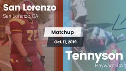 Matchup: San Lorenzo High vs. Tennyson  2019