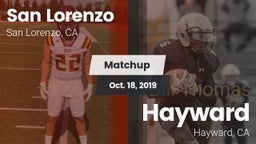 Matchup: San Lorenzo High vs. Hayward  2019