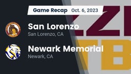 Recap: San Lorenzo  vs. Newark Memorial  2023