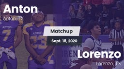 Matchup: Anton  vs. Lorenzo  2020