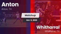 Matchup: Anton  vs. Whitharral  2020