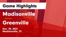 Madisonville  vs Greenville Game Highlights - Dec. 28, 2022