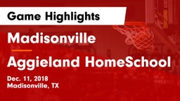 Madisonville  vs Aggieland HomeSchool Game Highlights - Dec. 11, 2018