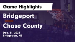 Bridgeport  vs Chase County  Game Highlights - Dec. 21, 2023