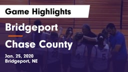 Bridgeport  vs Chase County Game Highlights - Jan. 25, 2020