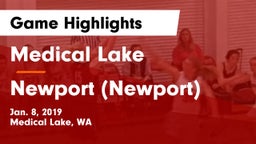 Medical Lake  vs Newport  (Newport) Game Highlights - Jan. 8, 2019