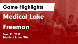 Medical Lake  vs Freeman Game Highlights - Jan. 11, 2019