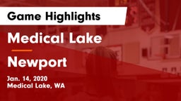 Medical Lake  vs Newport  Game Highlights - Jan. 14, 2020