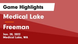 Medical Lake  vs Freeman  Game Highlights - Jan. 28, 2022