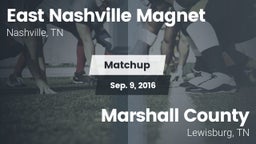 Matchup: East Nashville vs. Marshall County  2016