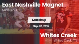 Matchup: East Nashville vs. Whites Creek  2016