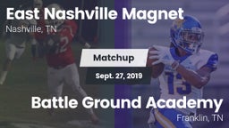 Matchup: East Nashville vs. Battle Ground Academy  2019