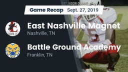 Recap: East Nashville Magnet vs. Battle Ground Academy  2019