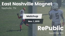 Matchup: East Nashville vs. RePublic  2019