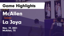 McAllen  vs La Joya  Game Highlights - Nov. 19, 2021