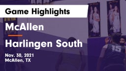 McAllen  vs Harlingen South  Game Highlights - Nov. 30, 2021