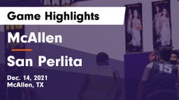 McAllen  vs San Perlita  Game Highlights - Dec. 14, 2021