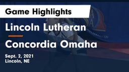 Lincoln Lutheran  vs Concordia Omaha Game Highlights - Sept. 2, 2021