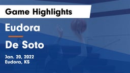 Eudora  vs De Soto  Game Highlights - Jan. 20, 2022