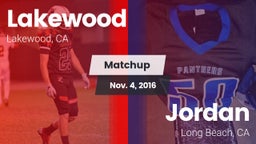 Matchup: Lakewood vs. Jordan  2016