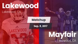 Matchup: Lakewood vs. Mayfair  2017