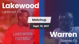 Matchup: Lakewood vs. Warren  2017