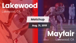 Matchup: Lakewood vs. Mayfair  2018