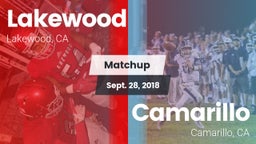 Matchup: Lakewood vs. Camarillo  2018